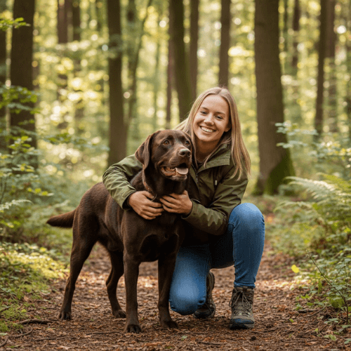 Ella Sprengeman met haar hond